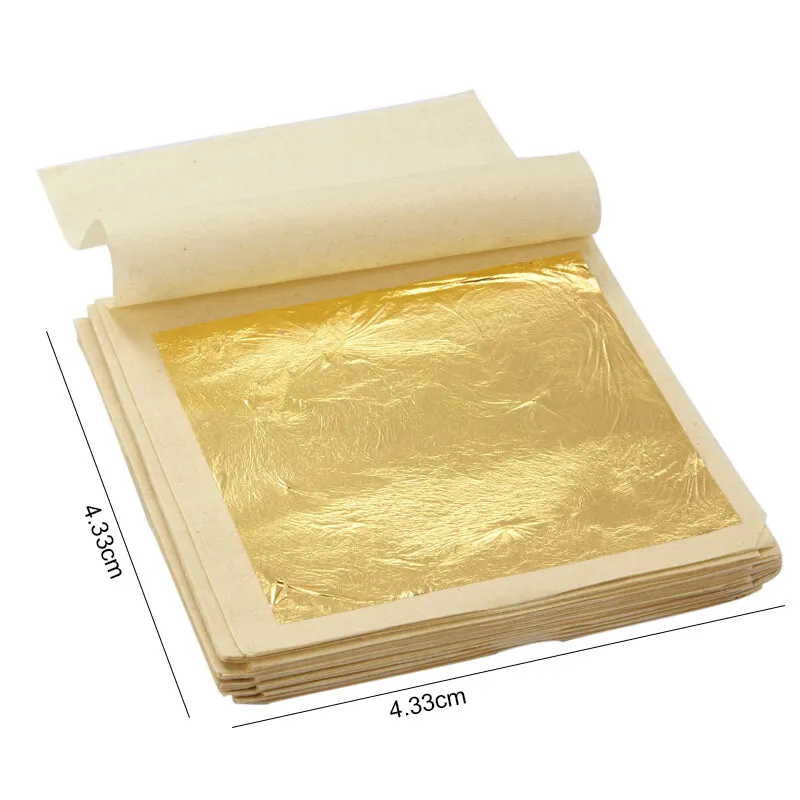 10 Sheets of Imitation Gold Foil for Arts, Gilding, and Crafting Decoration - 10Pcs Arts Gilding DIY