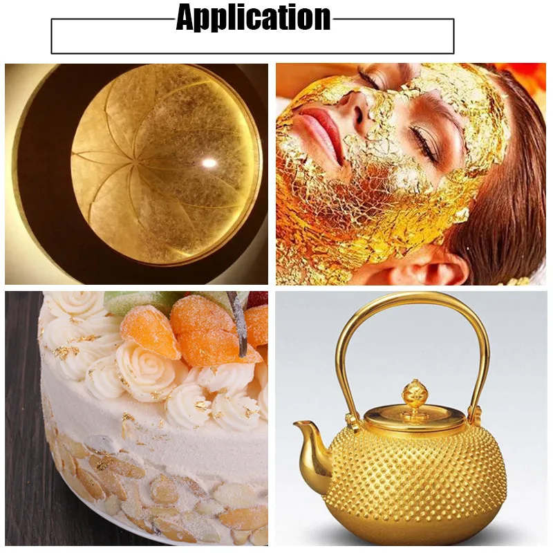 10 Sheets of Imitation Gold Foil for Arts, Gilding, and Crafting Decoration - 10Pcs Arts Gilding DIY