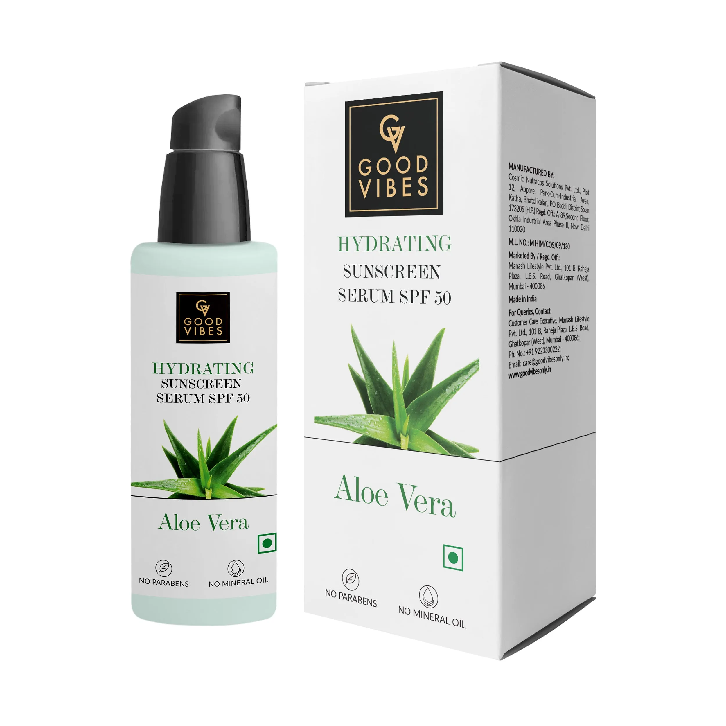 Aloe Vera Hydrating Sunscreen Serum (45 ml)