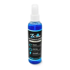 Anti-Fog 6oz Spray for Large Surfaces | Anti Static | Eye glasses | Goggles | Sunglasses | Windshields | Mirrors | Visors | Safe for all Lenses |  With Microfiber Cloth 1 Count (Pack of 1)