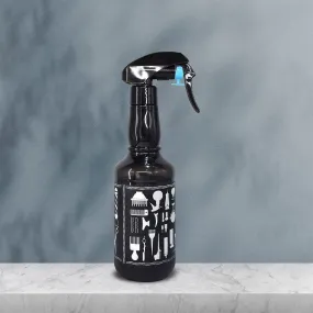 Barbershop Salon Hair Spray plastic bottle Black 500ml