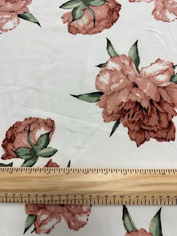 Blush Pink Techno Scuba Knit Fabric