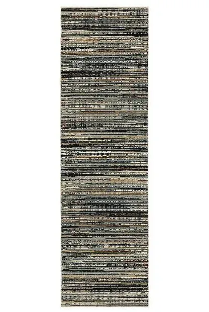 Bowen 1332H Black Navy Rug