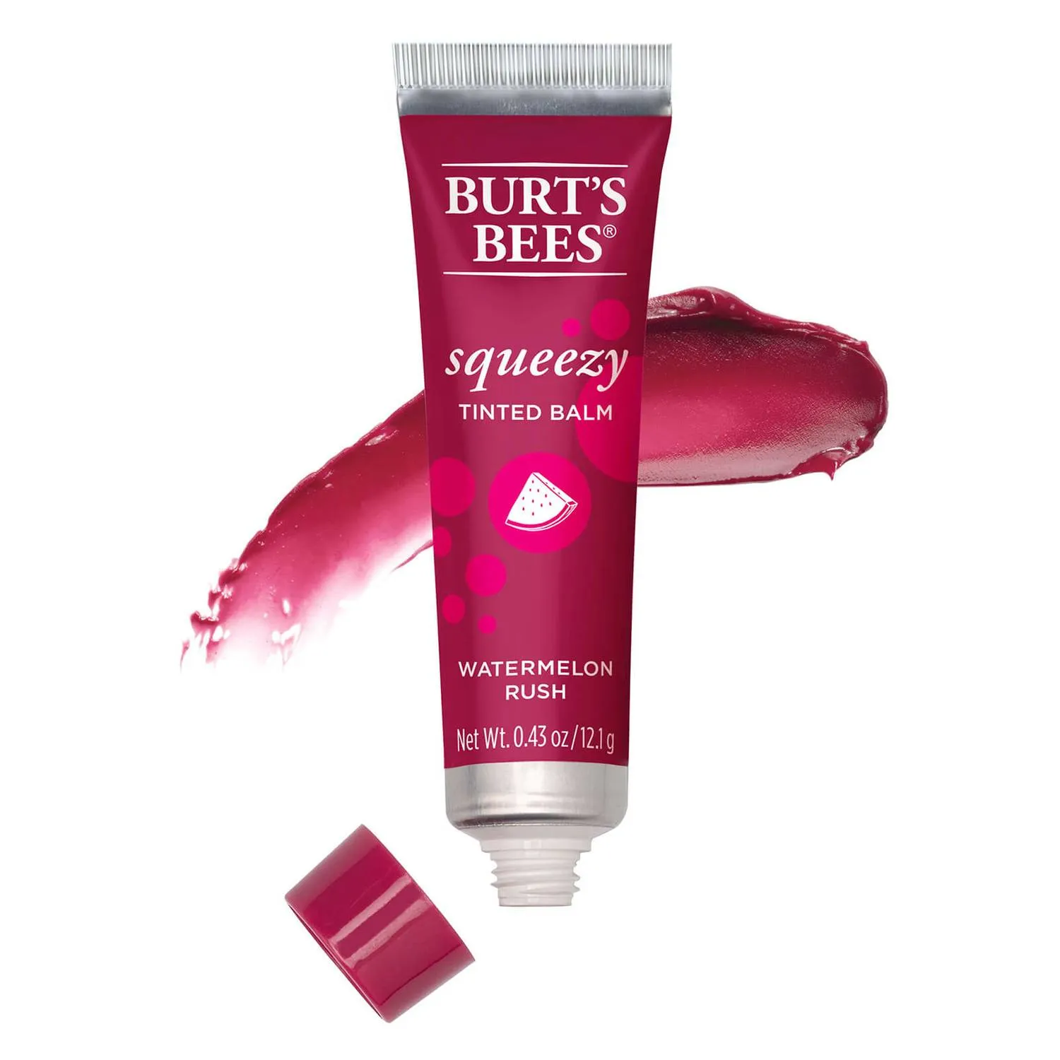 BURT'S BEES Squeezy Tinted Lip Balm - Watermelon Rush