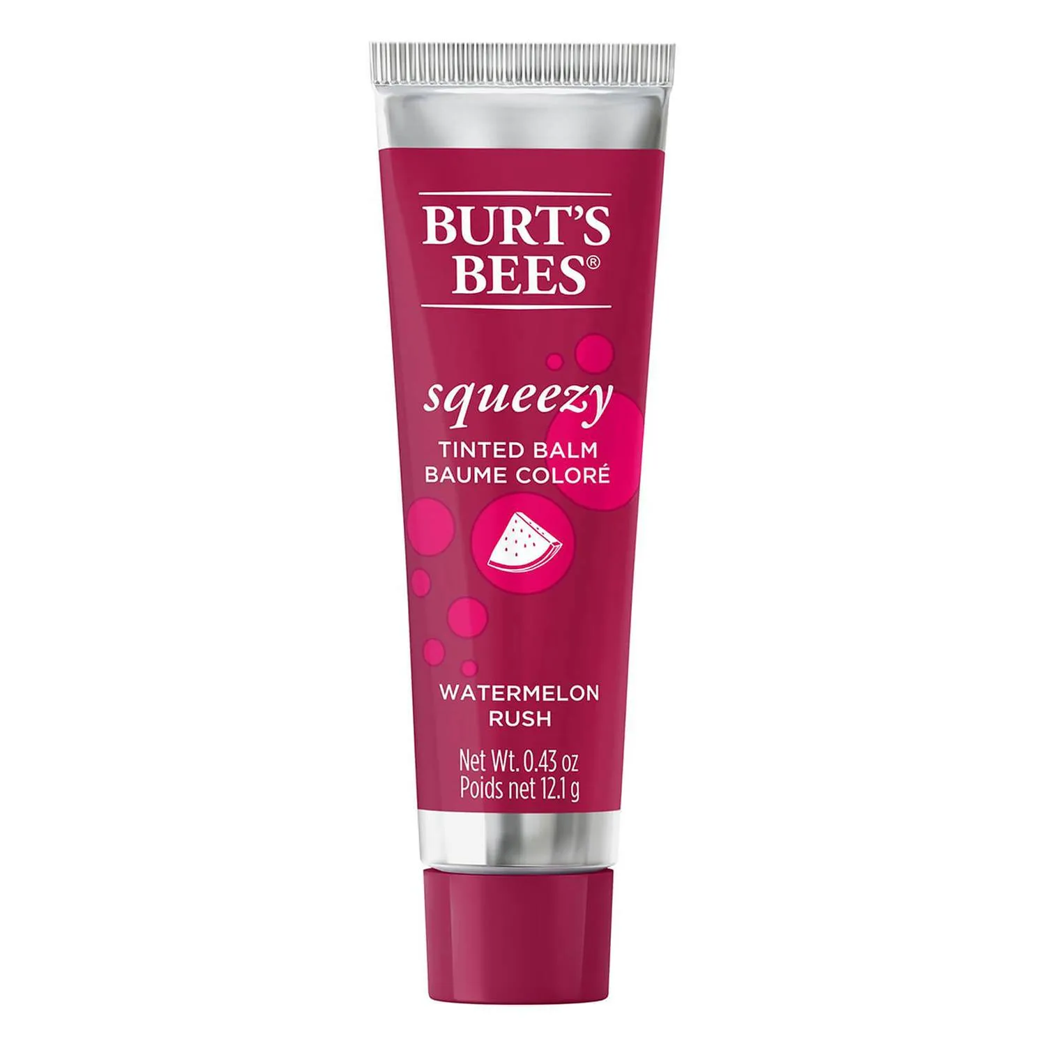 BURT'S BEES Squeezy Tinted Lip Balm - Watermelon Rush
