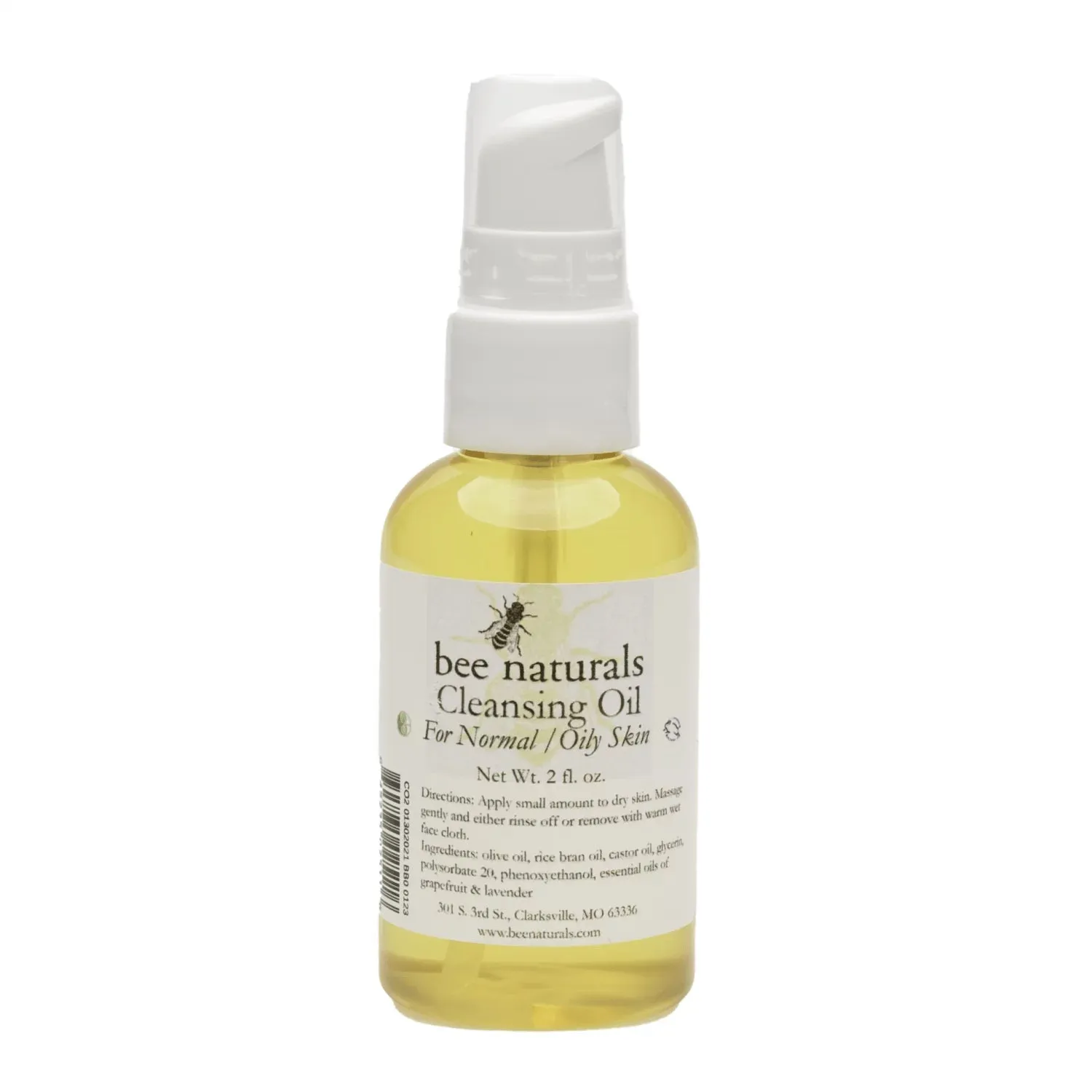 Cleansing Oil Makeup Remover – Gentle & Nourishing Cleanser for Normal and Oily Skin with Castor, Rice Bran & Olive Oils, 2 fl oz