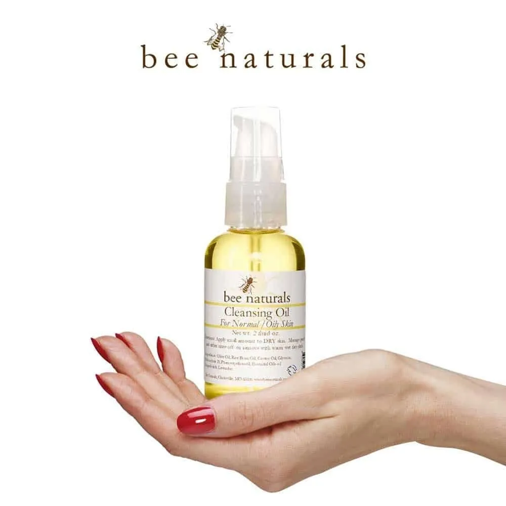 Cleansing Oil Makeup Remover – Gentle & Nourishing Cleanser for Normal and Oily Skin with Castor, Rice Bran & Olive Oils, 2 fl oz