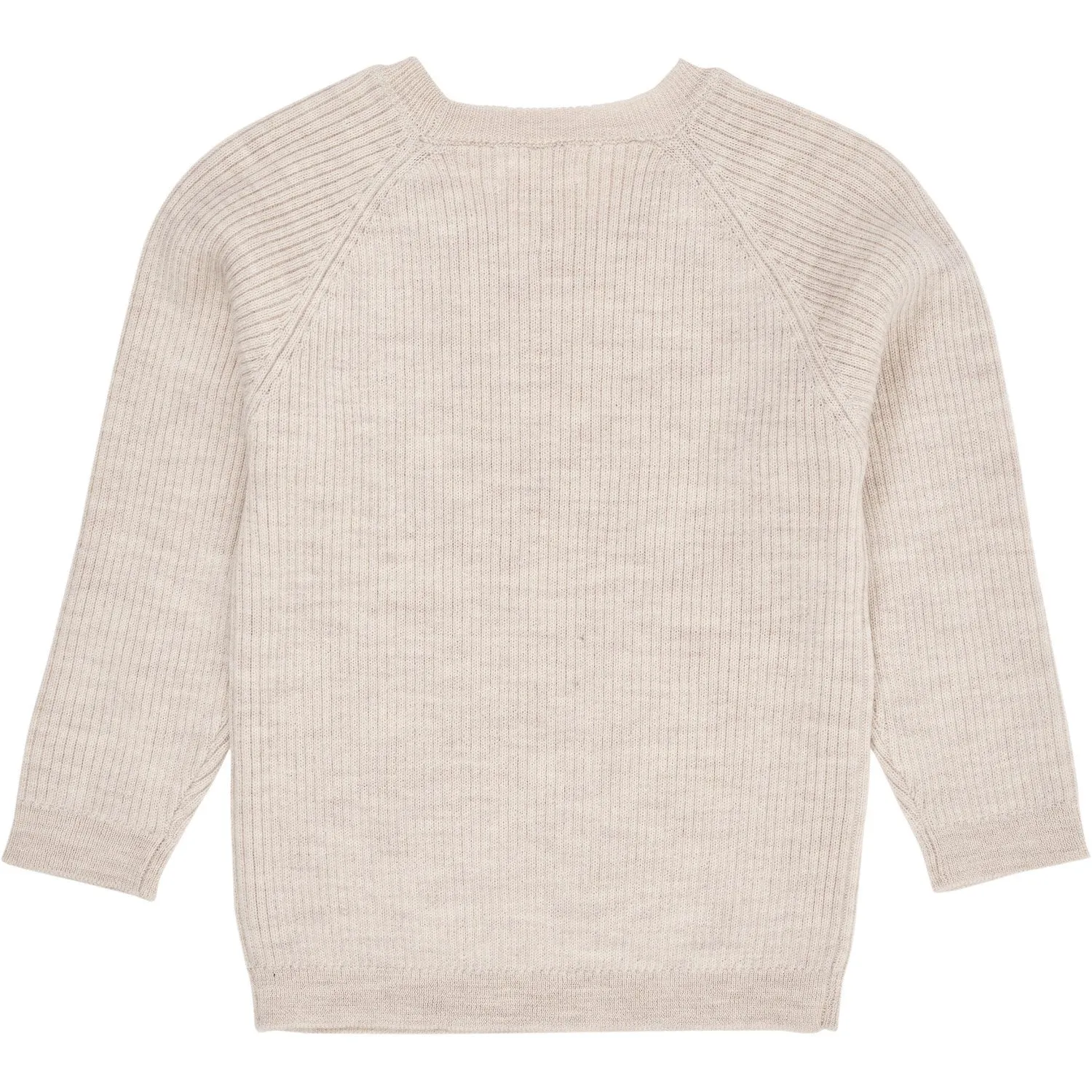 Copenhagen Colors Pale Cream Melange Merino Classic Rib Blouse