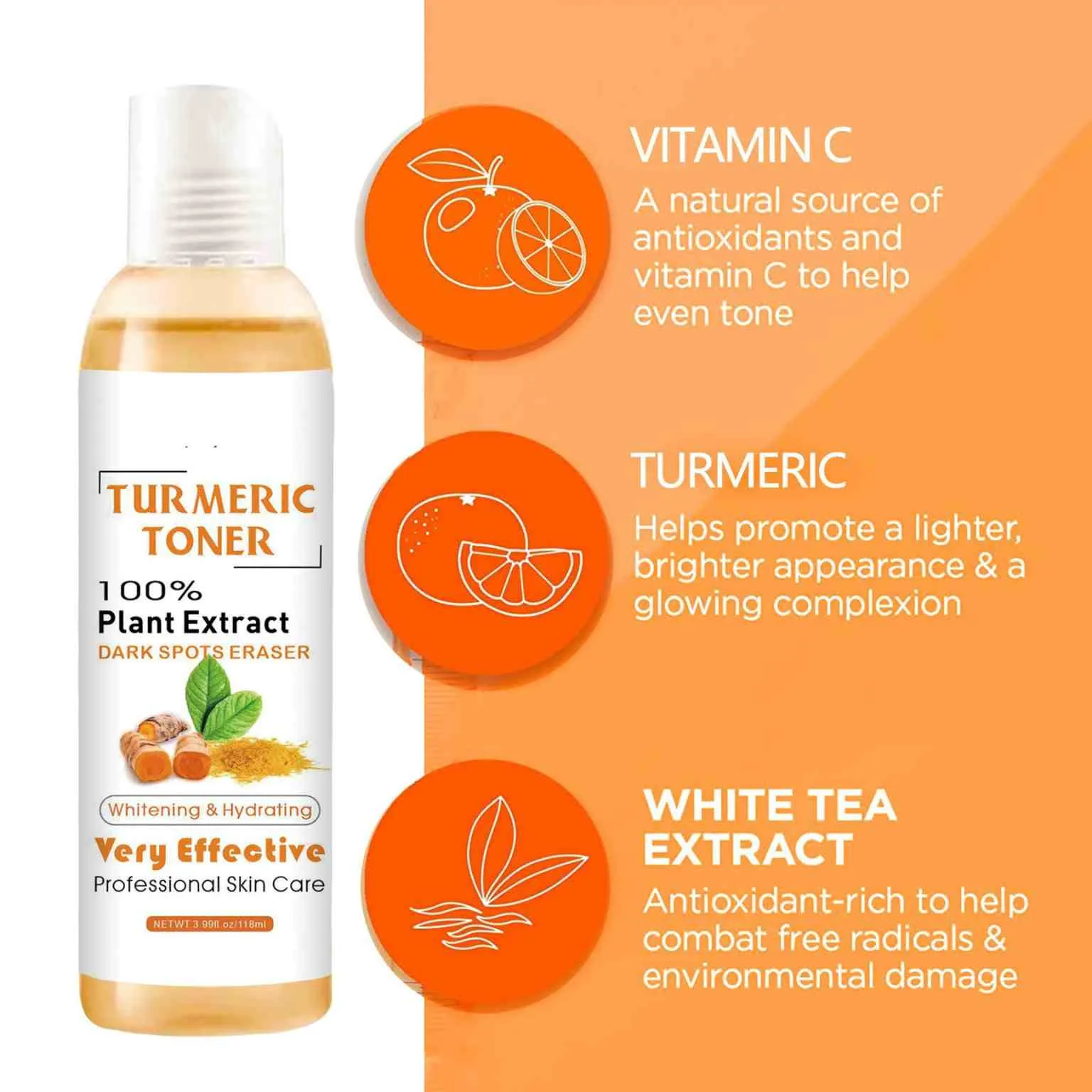 Dr. Meinaier - Turmeric Toner Whitening Hydrating Dark Spots Eraser