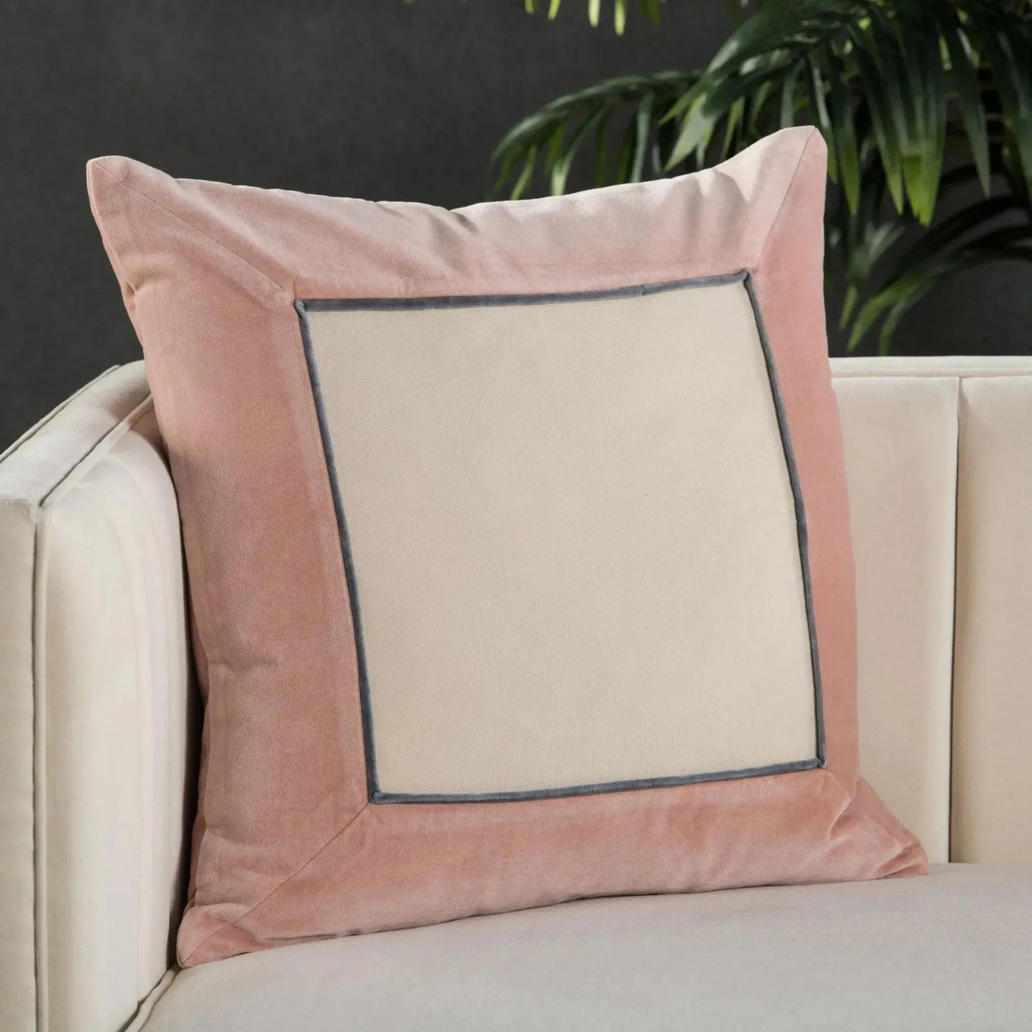 Emerson EMS07 Blush/Cream Pillow