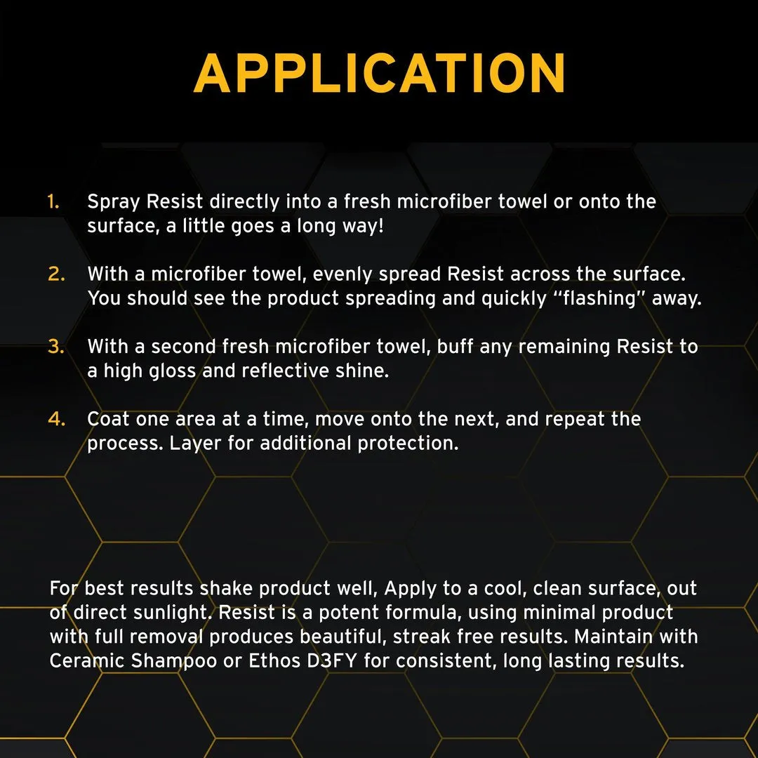 Ethos Resist Graphene Spray Coating 6  Month Durability - 236ml/473ml