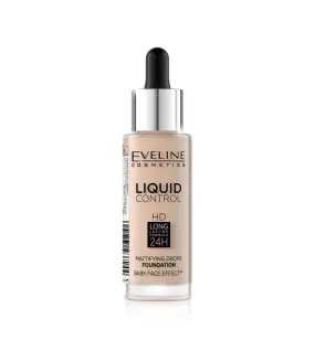 Eveline Liquid Control Mattifying Drops Foundation - 10 Light Beige