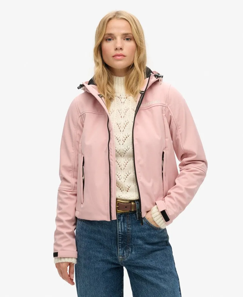 Hooded Soft Shell Jacket | Blush Pink