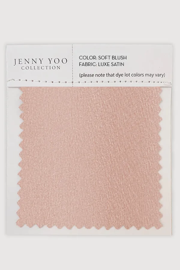 Luxe Satin Swatch Card - Soft Blush