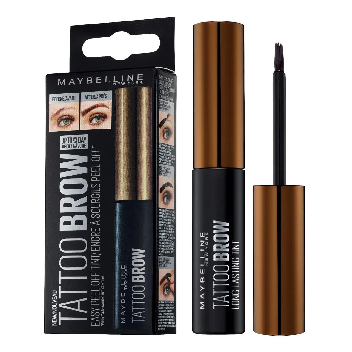 Maybelline New York Brow Tattoo Longlasting Tint Medium Brown 4.9ml