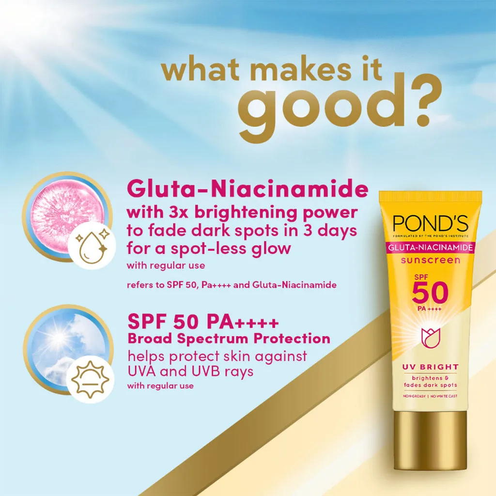 POND’S Gluta Niacinamide Sunscreen SPF50 PA     (50gm)