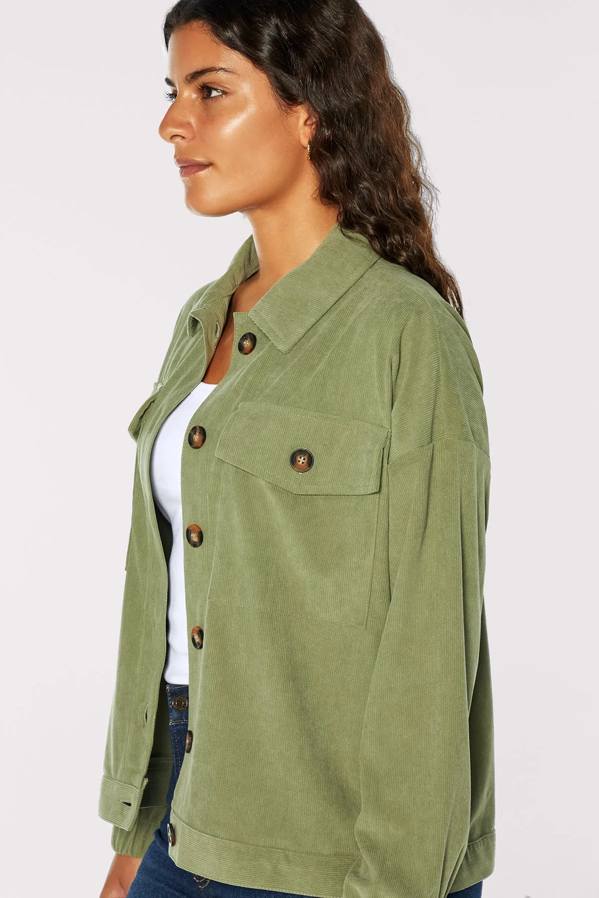 Rachel Cropped Jacket | Sea Spray