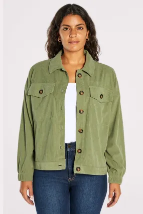 Rachel Cropped Jacket | Sea Spray