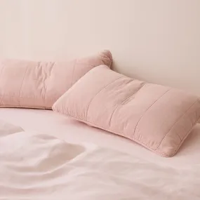 Rory Washed Cotton - Blush Pillowcases