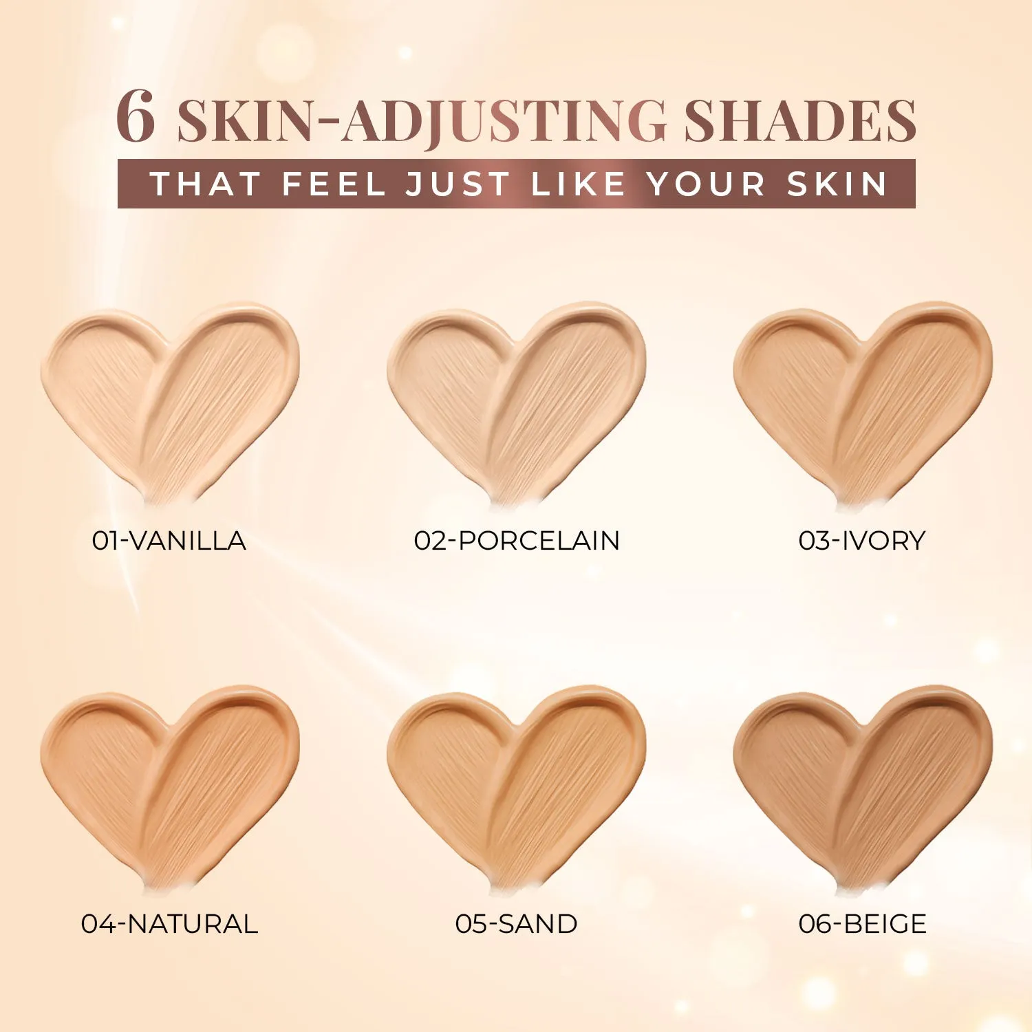 Serum Foundation Dewy Finish SPF30  Tube with Rosehip & Rice Starch :20 ml