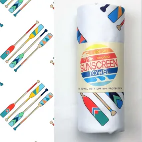 UPF 50 Sunscreen Hooded Towel