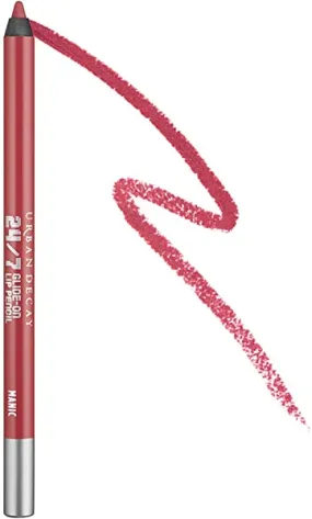 Urban Decay 24/7 Glide-On Lip Pencil, Manic - Rosy Wine - Long-Lasting, Waterproof Lip Liner - Prevents Feathering - Hydrating Vitamin E, Jojoba Oil & Cottonseed Oil