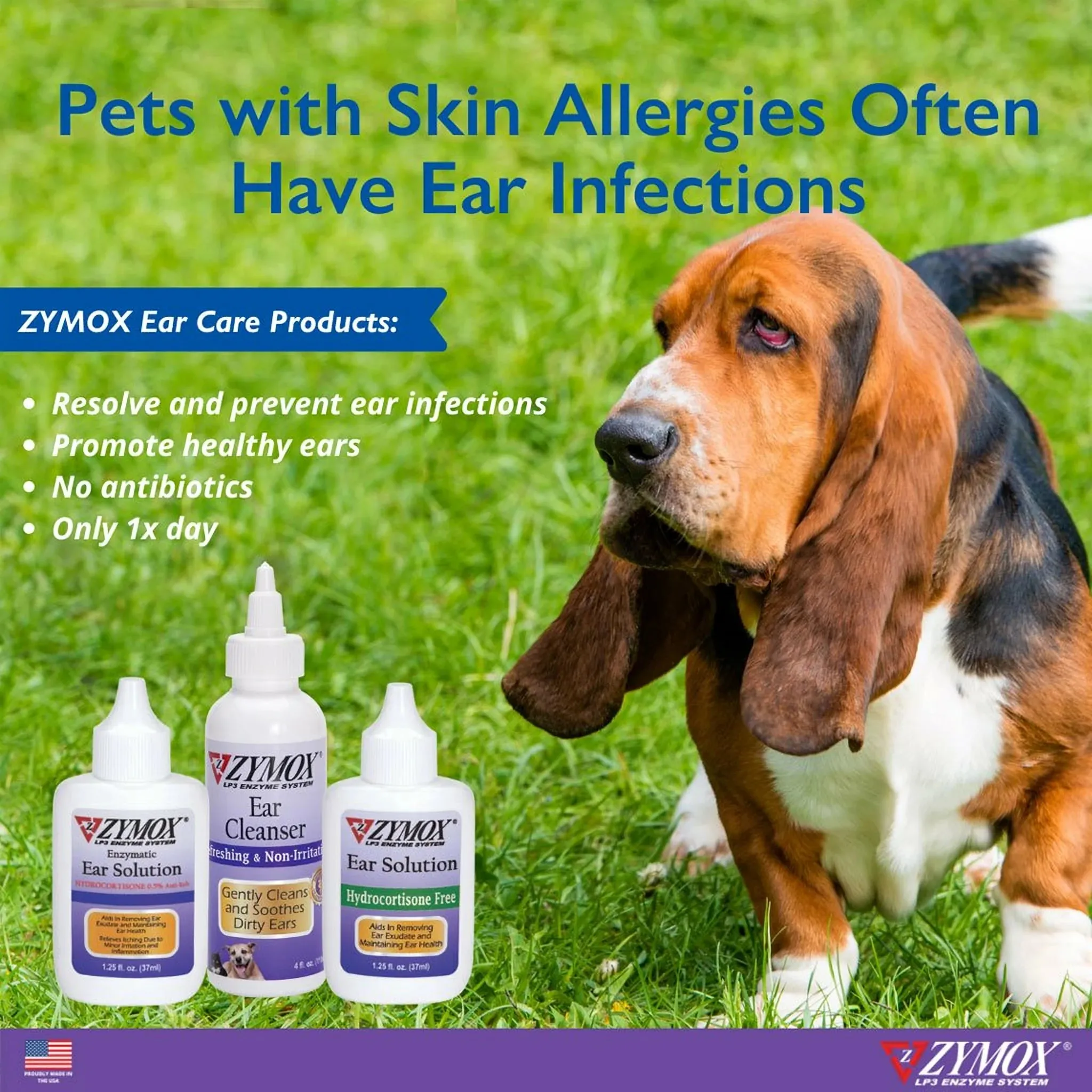 Zymox Enzymatic Topical Spray with Hydrocortisone 0.5% for Dogs & Cats (2 oz)